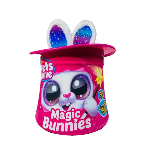 Pets Alive Magic Bunny Surprise Interactive Plush PEARL White - Picture 3 of 9
